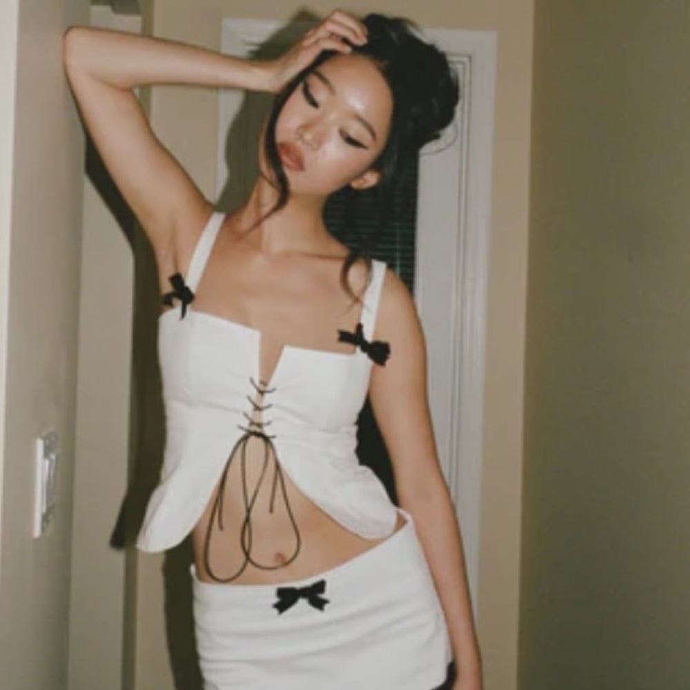With Jean Blair top